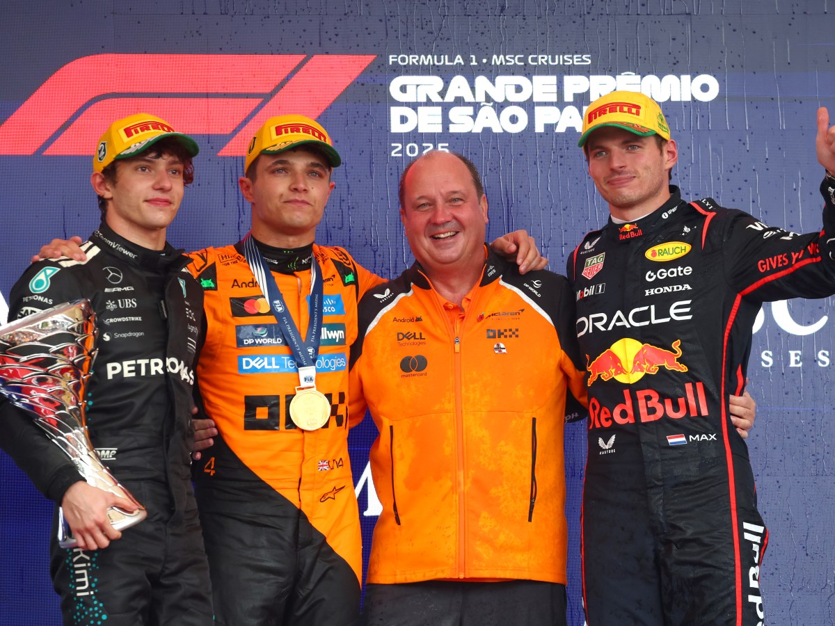 Norris, Antonelli et Verstappen : podium flamboyant à l&rsquo;arrivée du Grand Prix de São&nbsp;Paulo